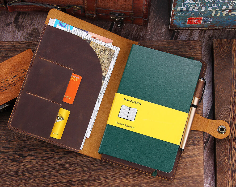 Personalized Leather Journal Cover for Moleskine - Robrasim | Robrasim