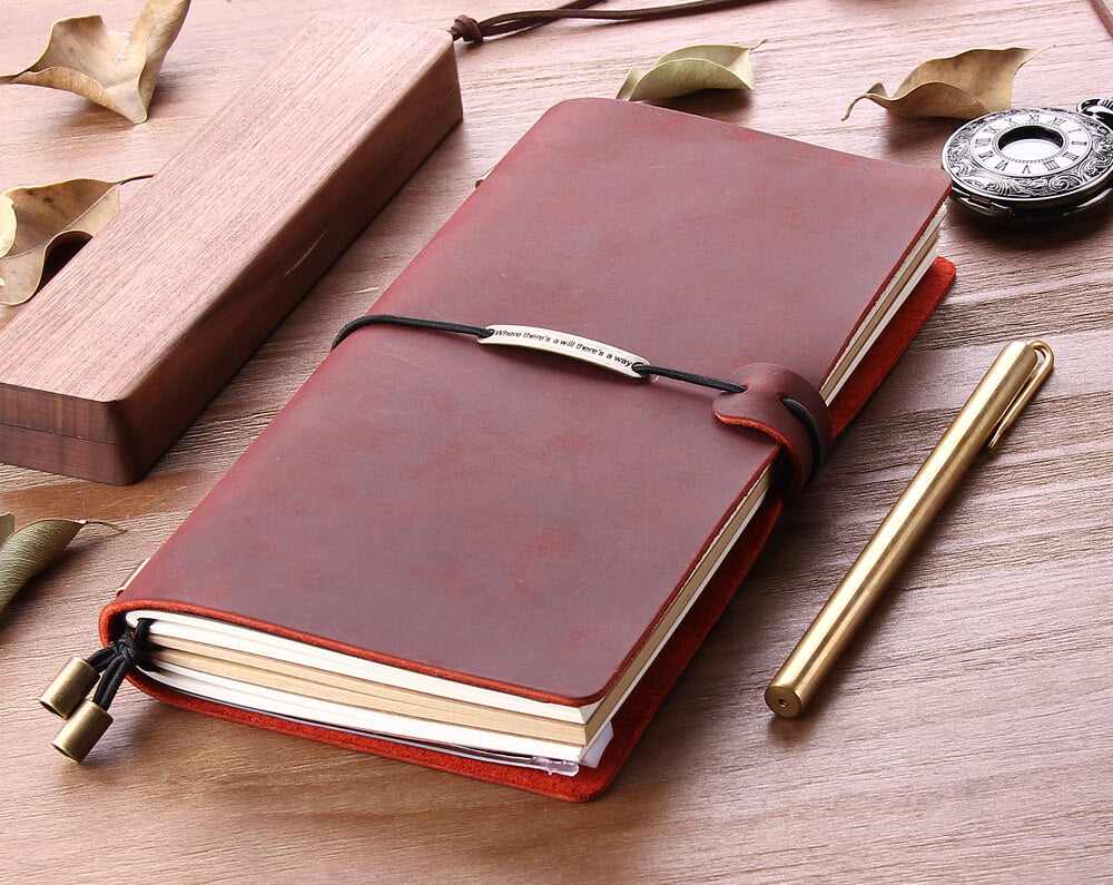 Handmade leather bound journal diary/notebook/sketchbook 3